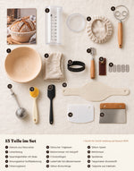 Inhalt des Teigling Sets: 15 nummerierte Teile
