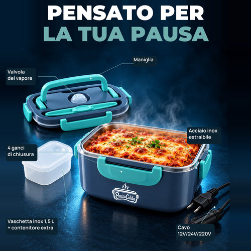 Dettagli: valvola del vapore, maniglia, 4 ganci, vaschetta in acciaio inox estraibile