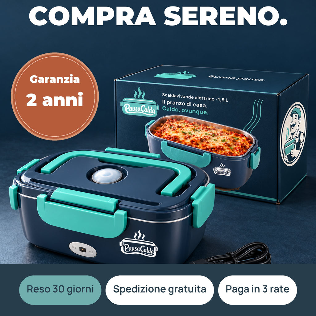 Garanzia 2 anni, reso 30 giorni, spedizione gratuita